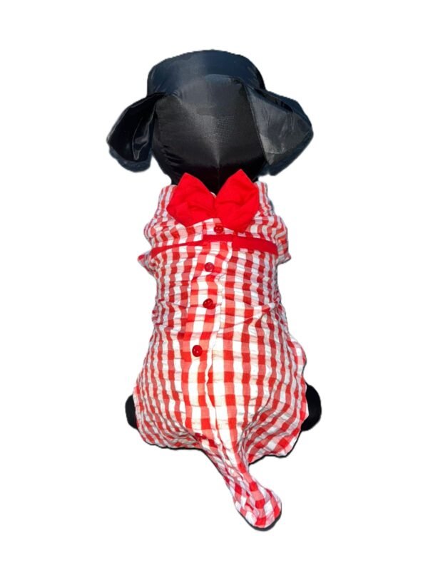 Blusa de cuadros rojos y blancos para perro Categoría GRAN ALFA